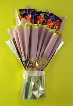 Blush Rose (hand-tied) Chocolate Bouquet
