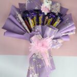 Lavender Blooms (hand-tied) Chocolate Bouquet